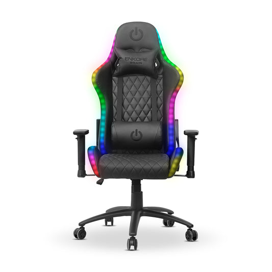 SILLA GAMER BRAIN-ENC GC1003+RGB AZUL