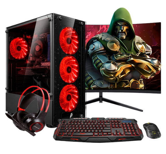 PC  GAMER Doom Red Plus Ryzen 5 8600G